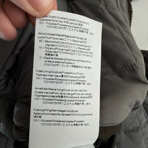 Hugo Boss Men's Dark Green Centin Cotton Quilted Parka, Sizes 40, 38 - Picture 16 of 16